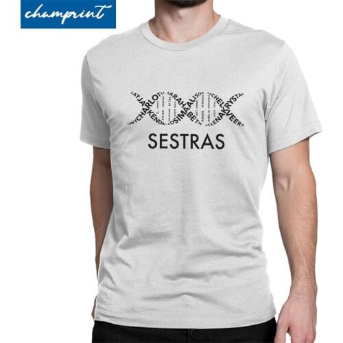 Sestra DNA Orphan Black Clone Club T Shirts Men Pure Cotton Leisure T-Shirts O Neck Tees Short Sleeve Clothes Printed
