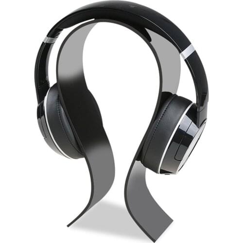 U Shape Acrylic Headphone Display Stand Universal Headset Display Rack Holder Earphone Hanger Desktop Shelf for Specialty Stores