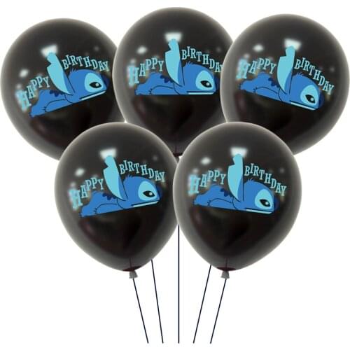 10pcs Disney New Lilo&Stitch 2 Cartoon Anime Figures Latex balloons theme Birthday Party Christmas Halloween Decoration Supplies