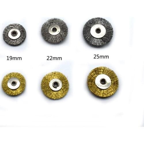 20pcs Mixed Steel Wire Brush Electric Drill Grinding Mill Polishing Wheel 19mm 22mm 25mm