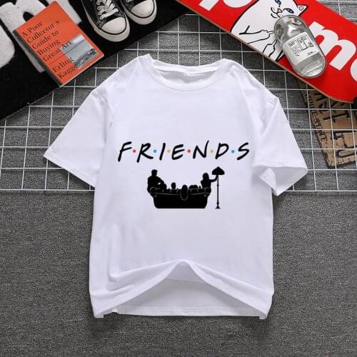 2020 Summer Women T-shirt smelly cat friends Printed Tshirts Casual Tops Tee Harajuku 90s Vintage White tshirt Female Clothing