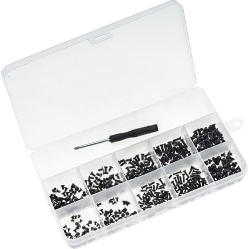 500PCS/Box M2 M2.5 M3 KM Screw Flat Head Phillips Screws For Laptop Notebook Screws Set Kit Computer Small Screw