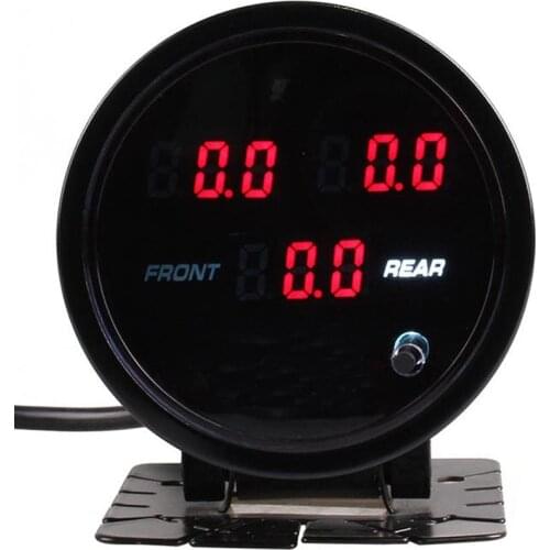 60MM Digital Air Pressure Gauge High Accuracy Barometers Monitoring Tools Tester for Car Motorcycle Bicycle 5pcs 1/8NPT Sensors