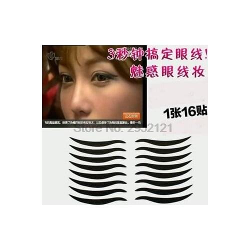 By dhl or ems 500sets 10sheet/set Eyelid Tools Sexy Cat Eye Sticker Black Eyeliner Tape Beauty Eyeliner Sticker Makeup Tool new
