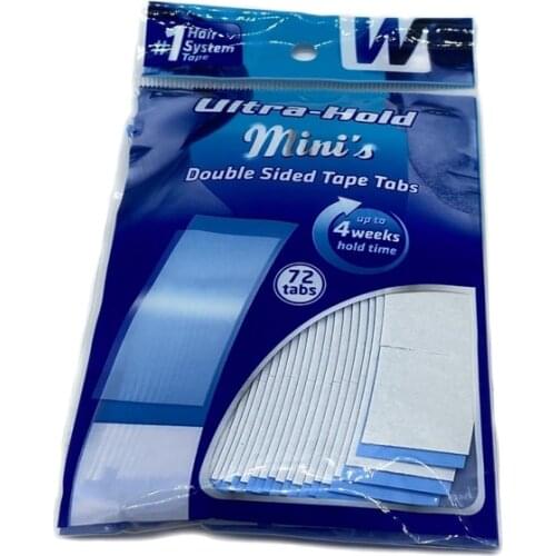 72 TABS 8.6*2.2cm Blue Ultra hold tape lace front tape double sided Tape for toupee wig adhesive 4 weeks lasting