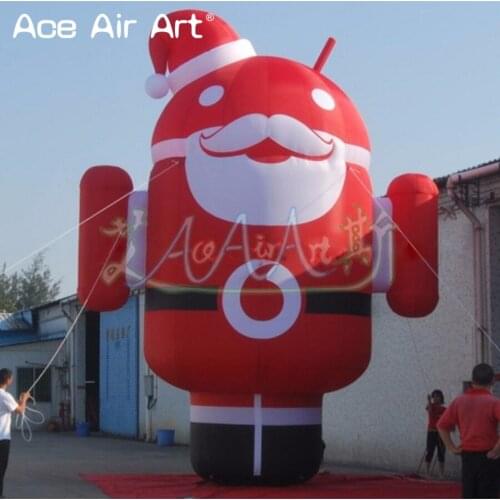 Custom Giant Advertising Model Inflatable Android Robot For Mobile /Cell Phones Promotion