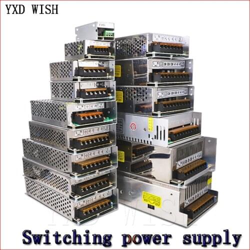 1pcs 3V 5V 9V 12V 15V 18V 24V 36V Power Supply 1A 2A 3A 5A 6A 8A 10A 20A 50A Switching Power Supply 12V Volt 220V to 12V Adapter