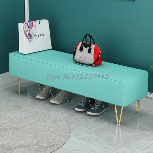Italian shoe changing stool household door sofa stool clothing store manager bench bedroom bed end stool light luxury storage st