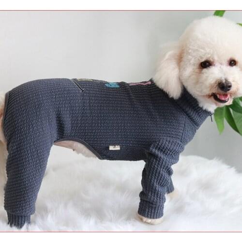 Pet Dog Jumpsuit Puppy Clothes Soft Elasticity Sweater Fabric Overalls For Small Dogs Pajamas Long Sleeve Sweatshirt Chihuahua