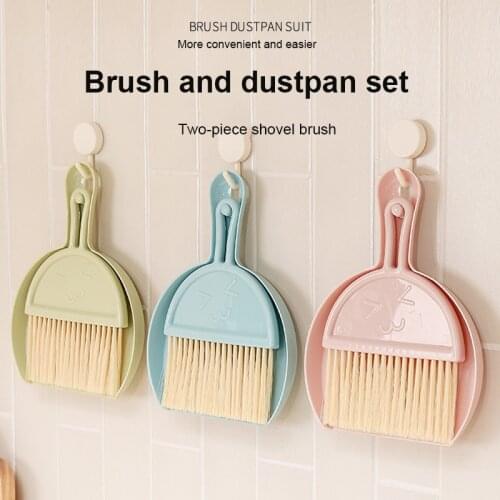 Mini Cleaning Brush Small Broom Dustpans Set Desktop Sweeper Garbage Cleaning Shovel Table Household Cleaning Tools Home Gadgets