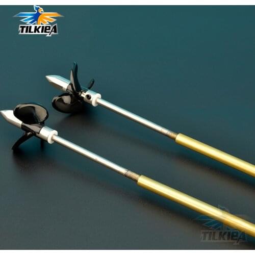 RC Model Boat Shaft Kit 4mm Left/ Right Flexible Axle+Drive Dog + Gasket+3 Blades Proprller + Prop Nut + Brass Tube For RC Boat