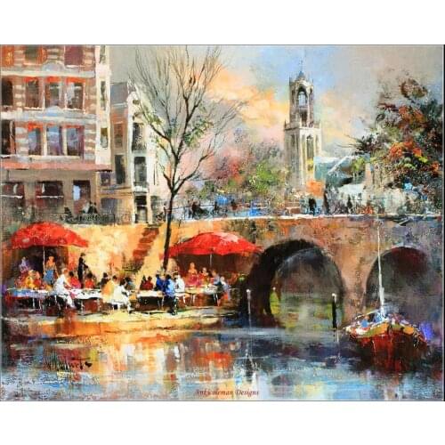 Full Embroidery Counted Cross Stitch Kits Needlework - Crafts 14 ct Aida DIY Arts Handmade Decor Oil painting - City Utrecht