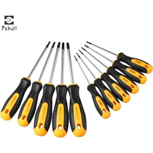Cr-V Torx Screwdriver Set with Hole Magnetic T5-T30 Screw Driver Set Kit for Telephone Repair Hand Tool Set