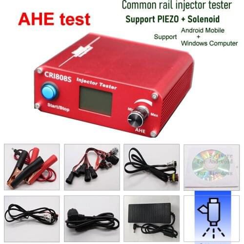 New upgrade! CRI808S solenoid injector tester, AHE , piezo injector tester common rail injector tool ,update by CRI100 CRI808