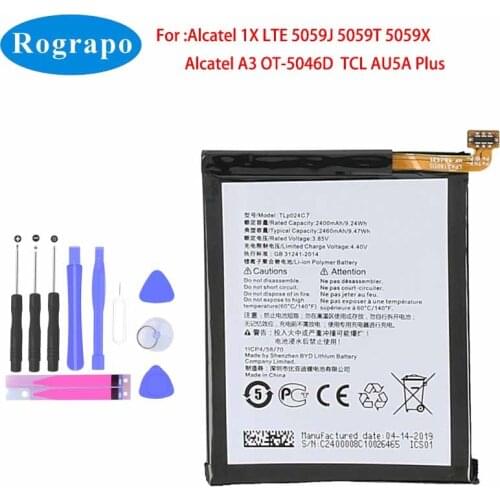 2400mAh TLp024C1 TLP024CJ Replacement Battery For Alcatel A3 OT-5046D OT-5046Y 5046D 5046Y Mobile Phone Batterie Bateria