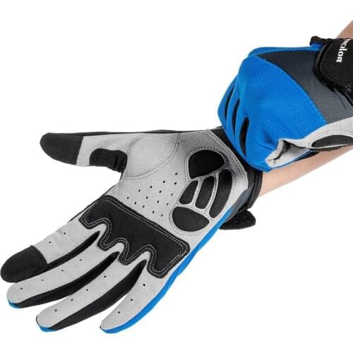 Outdoor cycling sports long finger gloves men and women fitness non-slip bicycle gloves