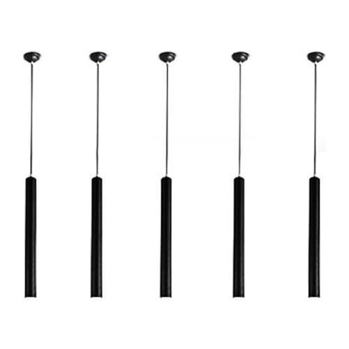 Nordic Long Tube Pendant Lights Hanging Kitchen Light White Black Golden Length Adjustable Home Dining Room Lighting Lights