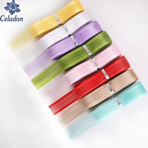 18MM 5 yard Polyester Ribbon Webbing For DIY Bow Decorative Sewing Accessories Crafts Gift Packing