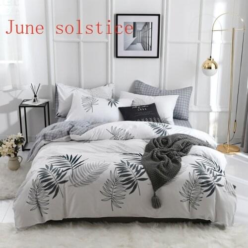 Cotton Bedding Set Fashion Flower Full Twin Single Queen Size Family Use Sheet Duvet Cover Pillowcase Bed Line Set