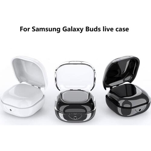 Clear TPU Skin Cover For Samsung Galaxy Buds Live Wireless Headset Shockproof Soft Protective Headphone Cover Shell Dropship