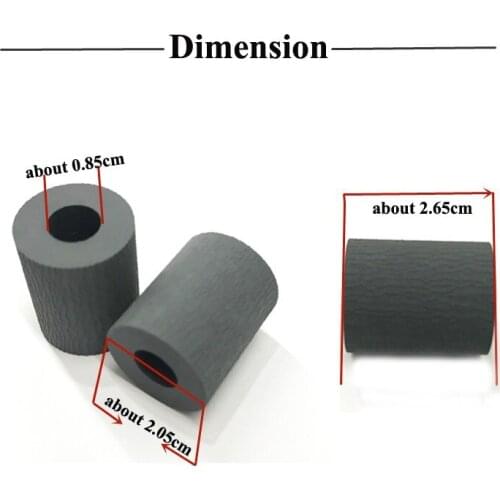 Gray Paper Pickup Roller tire 2BR06520 2F906240 2F906230 for Kyocera FS1028 1035 1100 1120 1128 1300 1320 1370 2000 3900 4000
