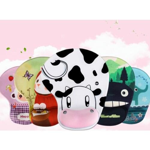 Cute cartoon silicone wristband custom mouse pad wristband non-slip mat office