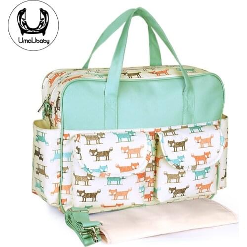 UmaUbaby Diaper Bag Multifunctional Messenger Large Capacity Mommy Bag Fashion Waterproof Bottle Insulation Maternity Backpack