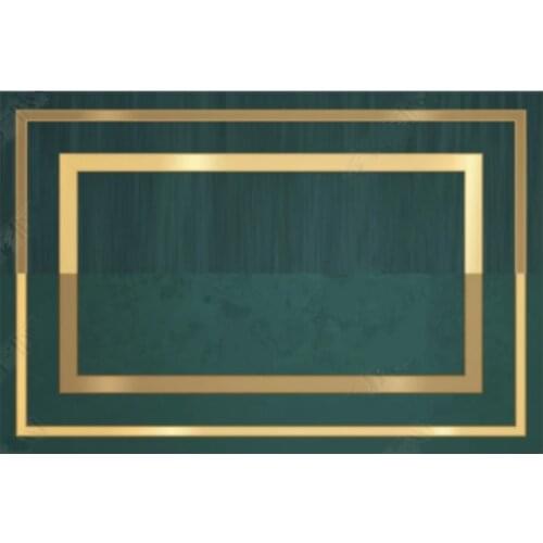 Light Luxury Green Living Room Carpet Nordic Modern & Minimalism Bedroom Full Wall Decompression Carpet American Dark Green