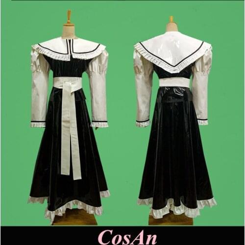 Touhou Project Alice Margatroid Cosplay Costume Black White Assorted Color Patent Leather Uniform Role Play Clothing Custom-Make