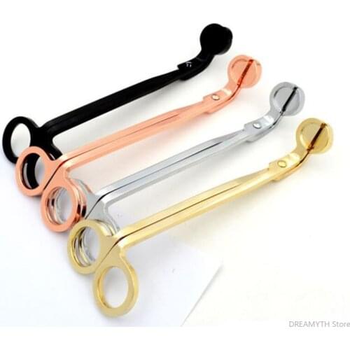 18*6CM Stainless Steel Candle Wick Trimmer Oil Lamp Trim scissor tijera tesoura Cutter Snuffer Tool Hook Clipper
