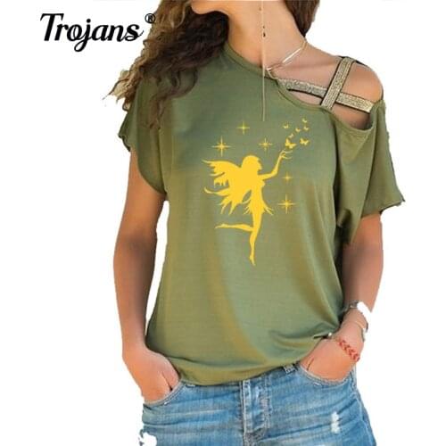 Женские футболки с принтом TROJANS China At AliExpress