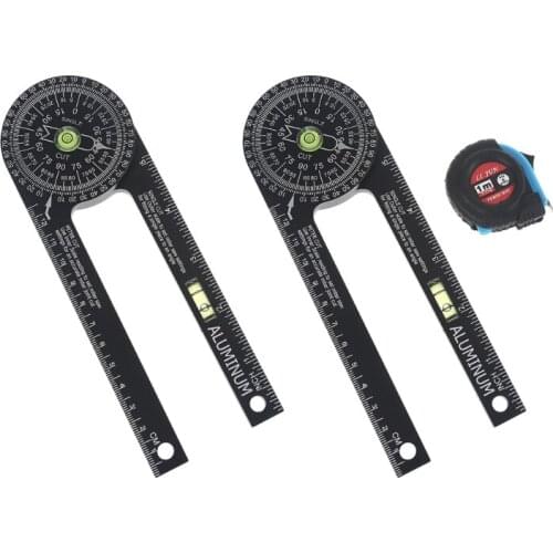 Miter Saw Protractor bobble Level Angle Finder Featuring Precision Laser-Inside & Outside Miter Angle Finder Carpenters