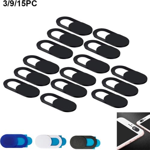 Universal WebCam Cover Shutter 3/9/15PC Magnet Slider Plastic Camera Cover For Web Laptop iPad PC Macbook Tablet Privacy Sticker
