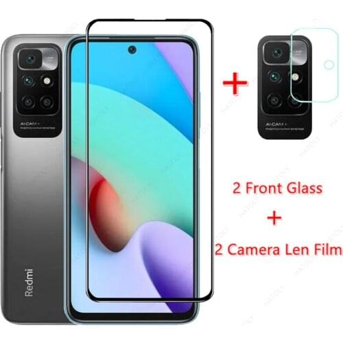 Glass for Xiaomi Redmi 10 Tempered Glass for Xiaomi Redmi 10 9 9T 9C 9A Note 10 Pro 4G 5G Phone Screen Protector Camera Len Film
