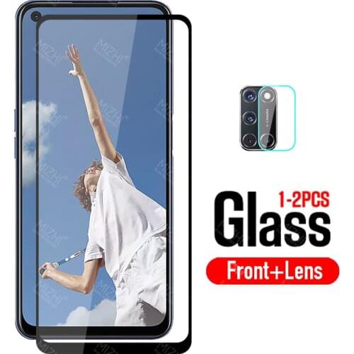 For oppo a52 glass 2in1 screen protector for oppo a52 2020 52a camera lens Tempered glas protective film on oppoa52 tremp glas