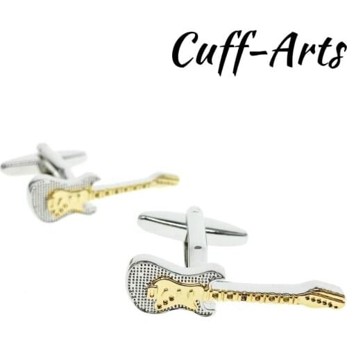 Cuffarts Electric Guitar Cufflinks 2018 Men Shirt Accessories Cufflinks Bouton De Manchette France Croatie Cuff Links C10168