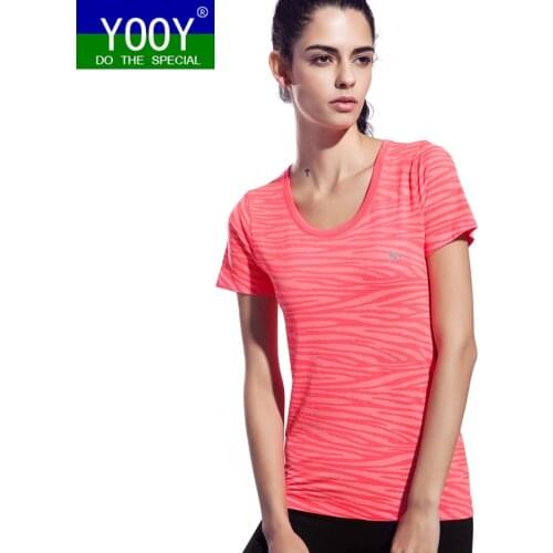 Women Zebra Pattern Shirts Sport Fitness Yoga Short Sleeve T Shirt Ladies Running Loose T-Shirt Quick Dry Tees Tops gym Clothing