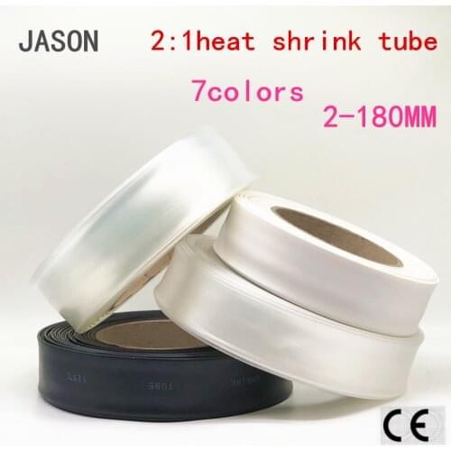 1 Meter Transparent Clear Heat Shrink Tube Shrinkable Tubing Wrap Wire kits 2:1 heat shrink tube Wrap Wire Sell Connector