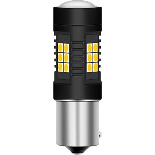 1PCS 1156PY 7507 PY21W BAU15S Super Bright 1200Lm 3030 SMD LED Car Rear Direction Indicator Lamps Auto Front Turn Signals Light