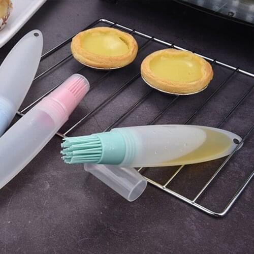 1 Pcs Portable Silicone Oil Bottle Grill Oil Brushes Liquid Oil Pastry Kitchen Baking BBQ Tool Kitchen Tools for BBQ