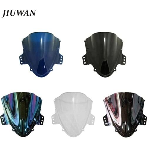 1 Pcs Double Bubble Motorcycle Windscreen ABS Plastic Windshield With 5 Colors Selection For Suzuki GSXR1000 GSX-R 1000 K5 05-06
