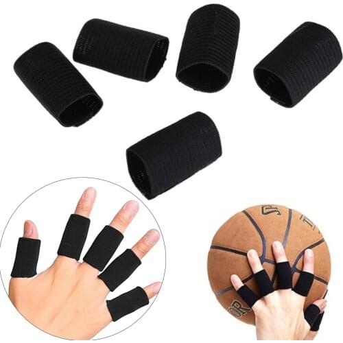 10pcs Stretchy Sports Finger Sleeves Arthritis Support Finger Guard Outdoor Basketball Volleyball Finger Protection