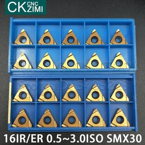 16IR 16ER 0.5 0.75 1.0 1.25 1.5 1.75 2.0 2.5 3.0 ISO SMX30 internal External thread turning tool Lathe Cutter Tools CNC Carbide