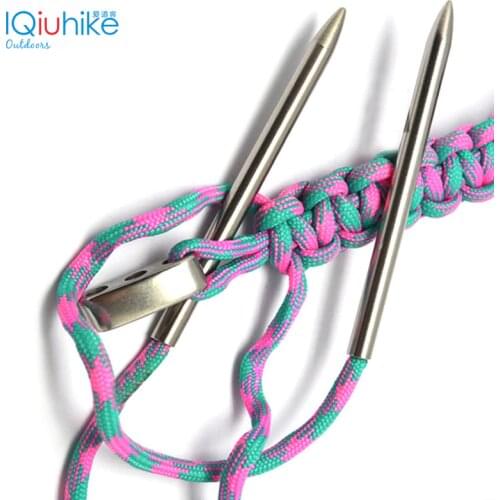 2pcs 550 Paracord Fids Lacing Stitching Weaving Needles Stainless Steel Works for laces, strings, paracord, etc stainless