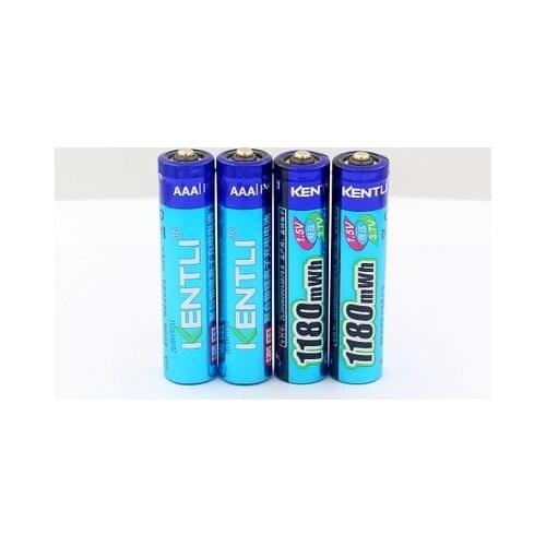 4pcs KENTLI 1.5v 1180mWh AAA lithium li-ion rechargeable batteries battery no memory effect