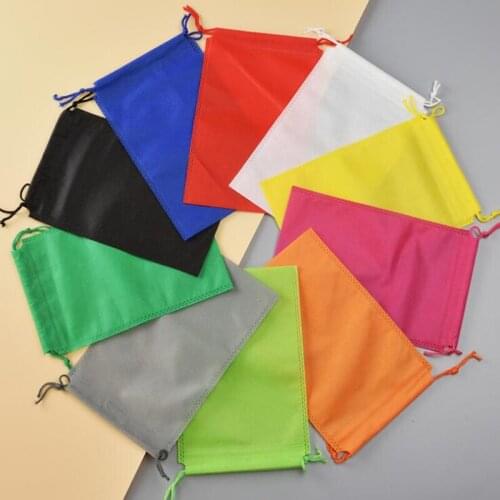 45cm Hx55cm non woven sack with rope storage bag multiple colours for shoe / clothes dust proof