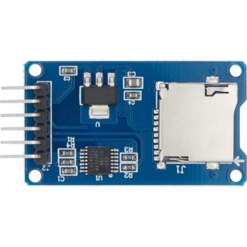 50pcs/lot Micro SD card mini TF card reader module SPI interfaces with level converter chip