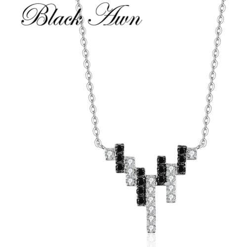 [BLACK AWN] 925 Sterling Silver Jewelry Necklace for Women Love-Song Series Sterling Silver Jewelry K050