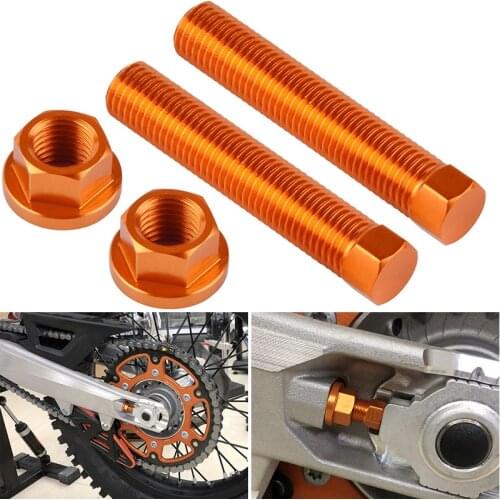 Rear Axle Blocks Chain Adjuster Bolt For KTM 125-450 SX SXF 250-530 EXC EXC-F XC XCF XCW 125-690 SXS SMC R ENDURO R 2007-2021