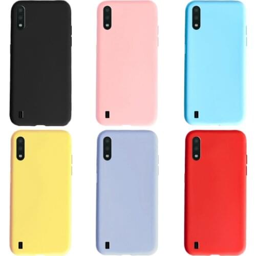 Case For Samsung Galaxy A01 A10 A11 A10s Cover Case Matte Soft Slim Candy Color Phone Shell For Samsung A01 A10 A11 A10s Housing